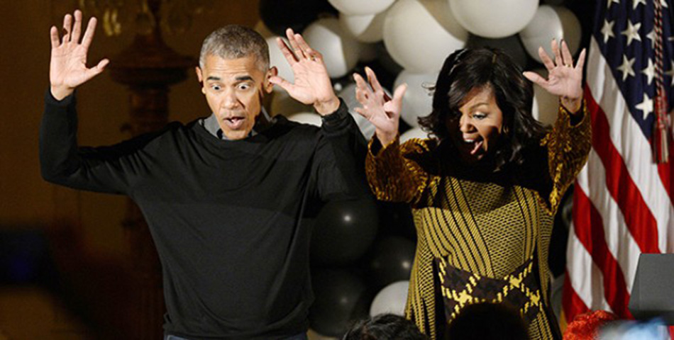 Los Obama bailan “Thriller” en su último Halloween en la Casa Blanca