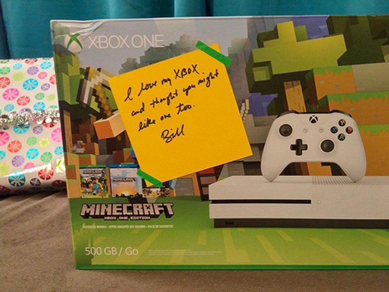 -and-it-was-a-xbox-one-minecraft-edition-with-a-handwritten-notei-love-my-xbox-and-thought-you-might-like-one-too-she-writes-well-yes-yes-i-would-and-i-do