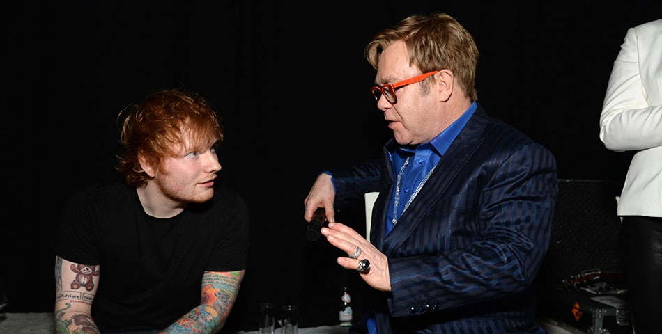 Ed Sheeran quiere tatuarse “ahí” a Elton John