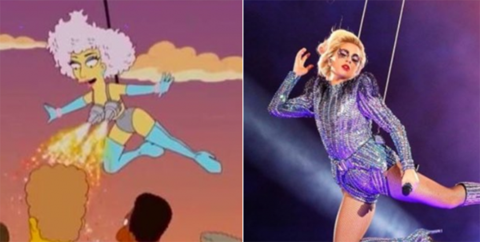 ¡Los Simpsons anticiparon el show de Lady Gaga en el Super Bowl LI!