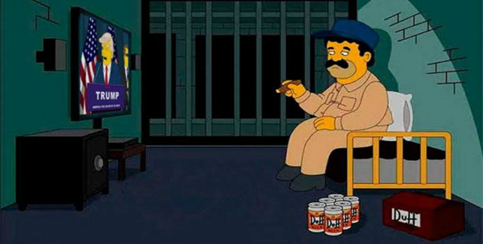 Según “Los Simpsons”, el Chapo Guzmán se fugará de la cárcel