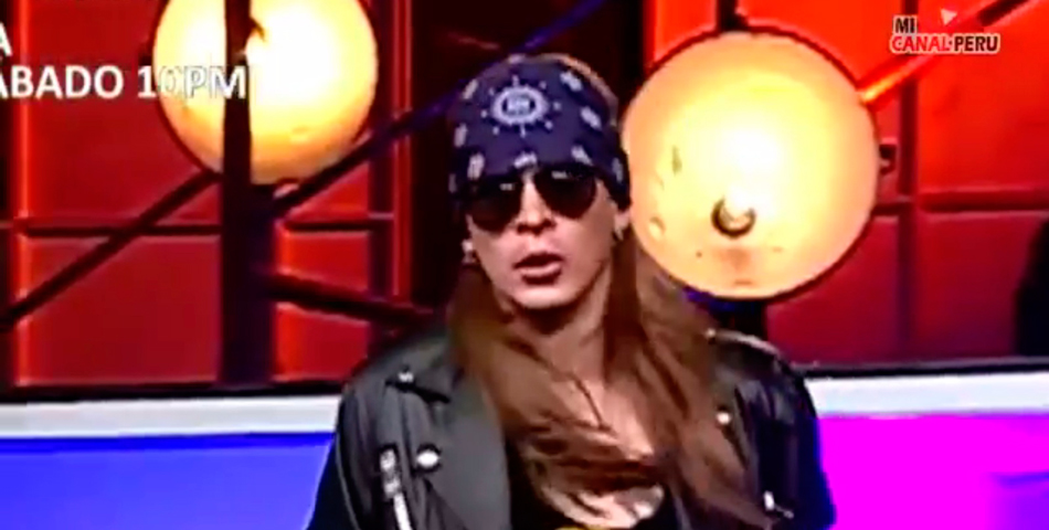 El imitador peruano de Axl Rose la rompe toda