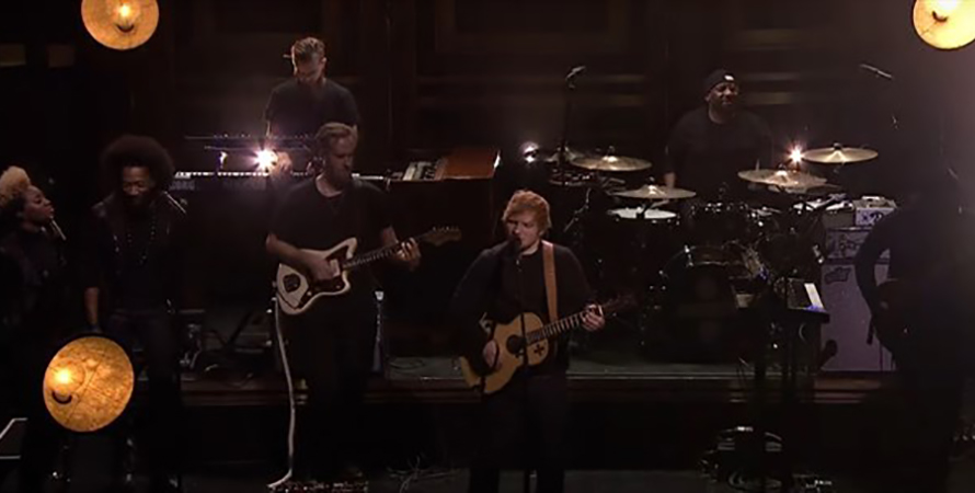 Ed Sheeran la rompió en lo de Jimmy Fallon