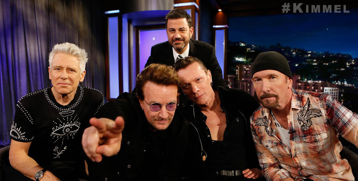 U2 estrenó una canción en lo de Jimmy Kimmel: The Little Things That Give You Away