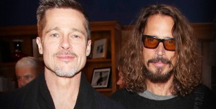 Emocionante: Brad Pitt cuida de los hijos de Chris Cornell