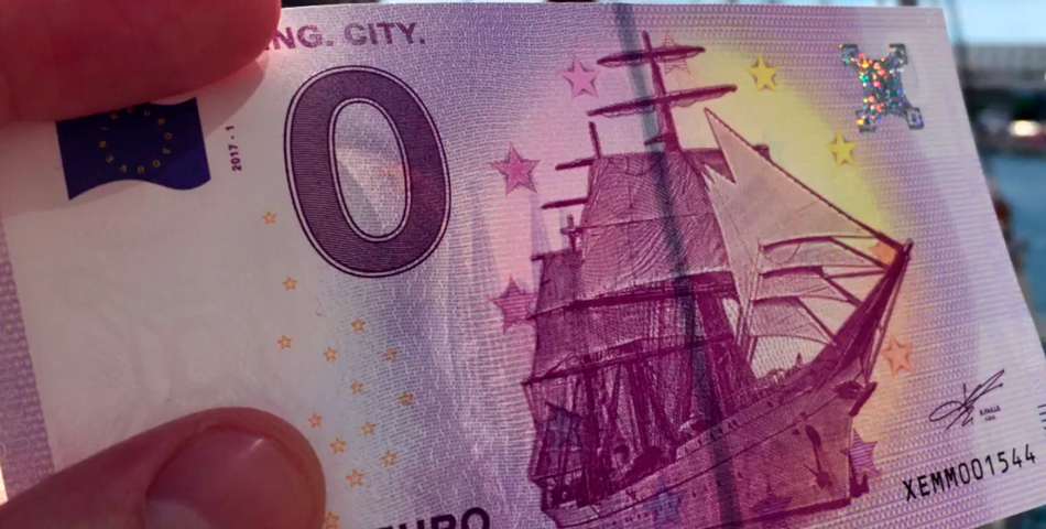 Insólito: llegó el billete de cero euros