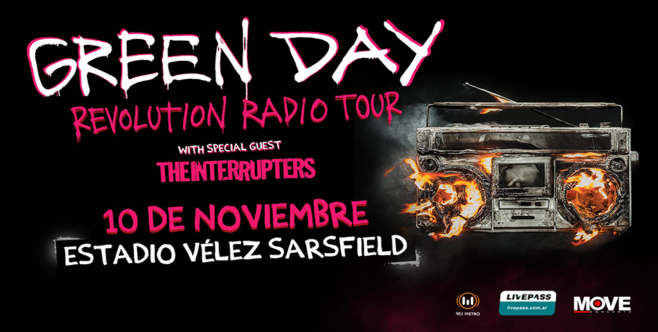 ¡Somos la RADIO OFICIAL de Green Day en Argentina!
