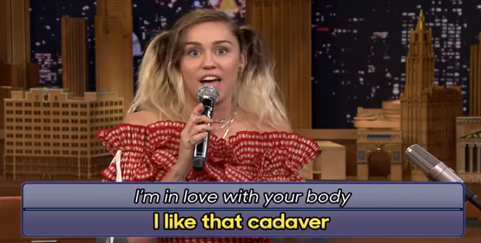 Miley Cyrus cantó la versión más rara de Shape Of You