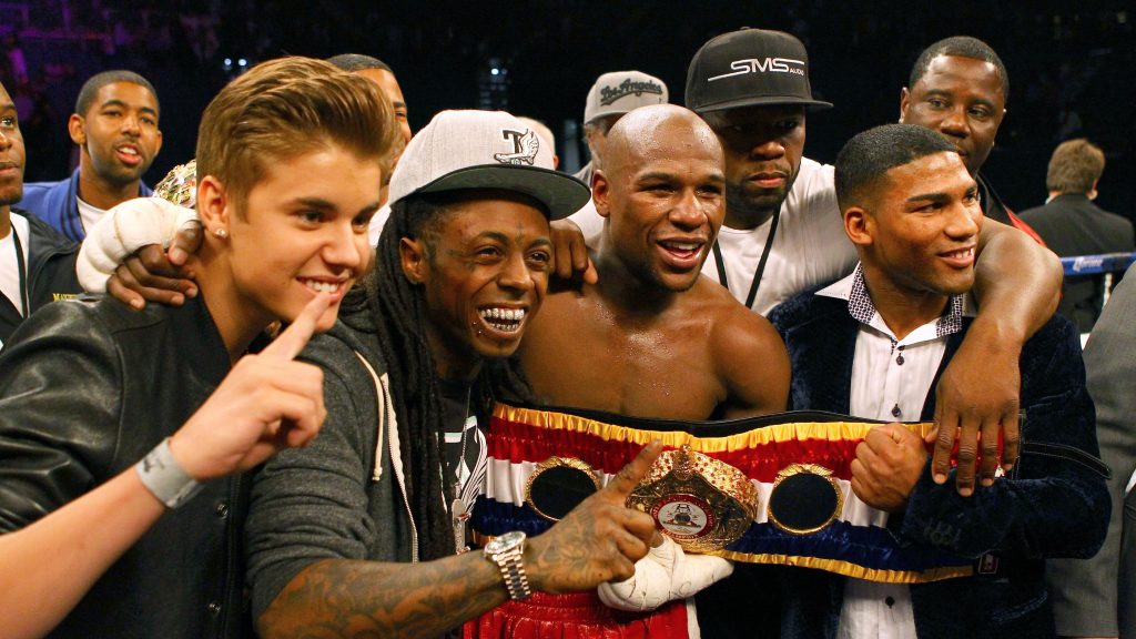 022415-music-floyd-mayweather-justin-bieber-lil-wayne