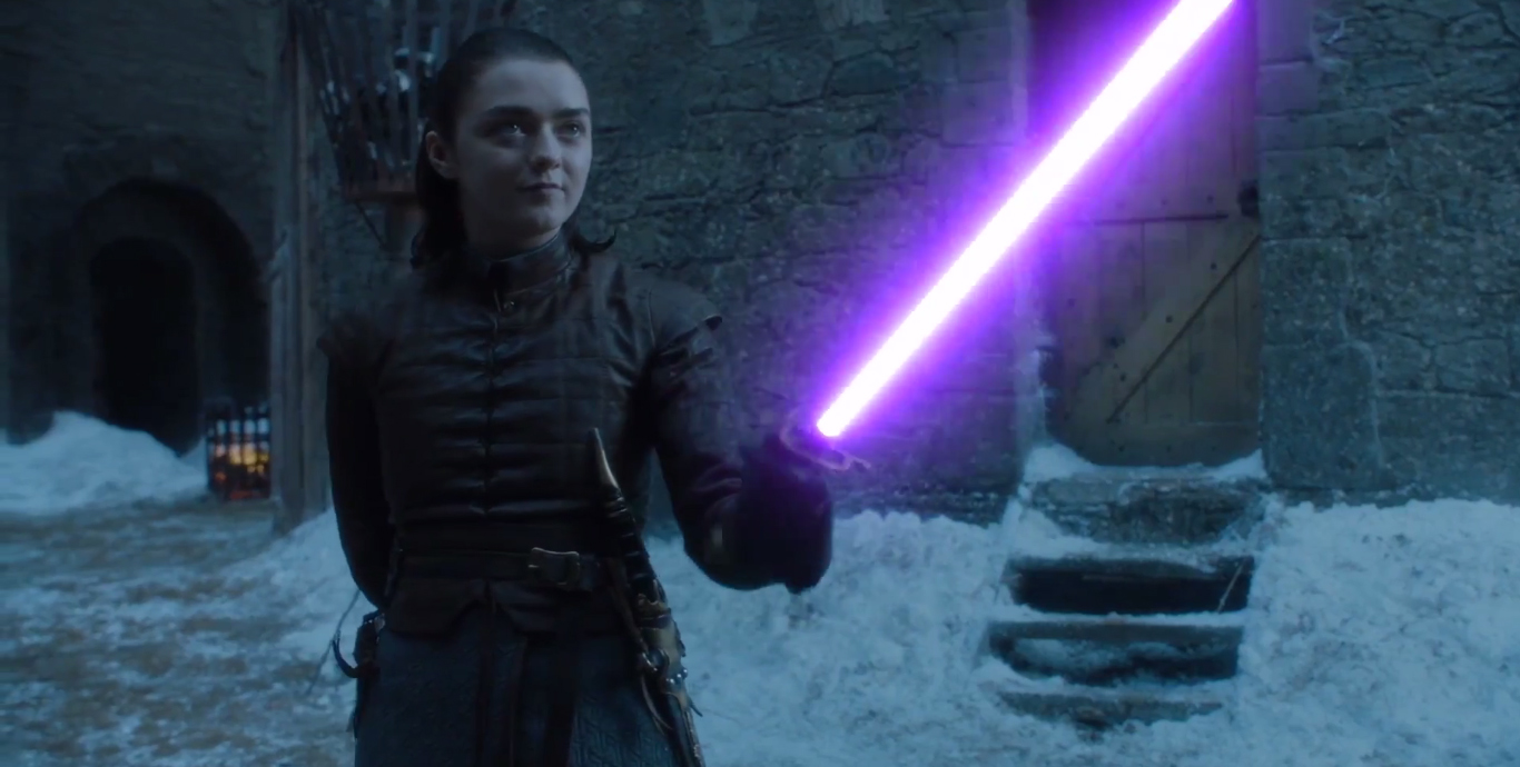 Imperdible: la lucha con sables láser entre Arya Stark y Brienne of Tarth