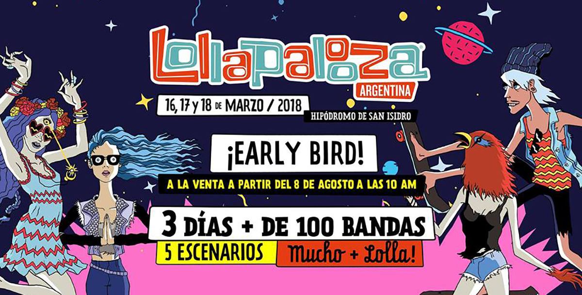 Confirmado: ¡Lollapalooza Argentina 2018 tendrá tres días y más de 100 bandas!