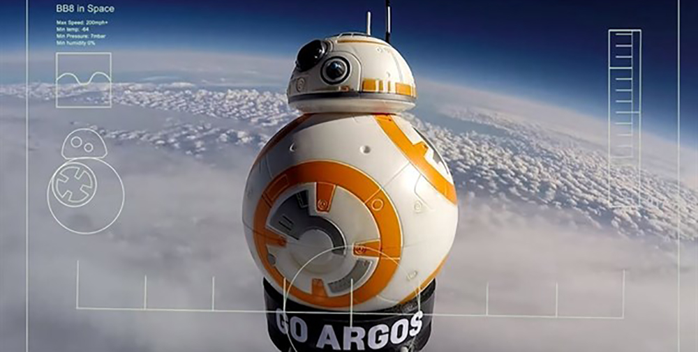 ¡Mandaron al espacio a BB-8 de Star Wars!