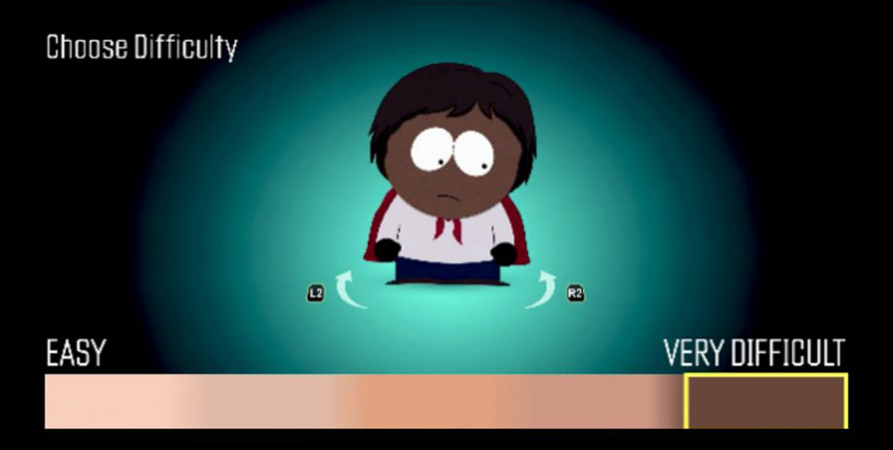 Polémica por el nuevo juego de South Park: mientras más negro, más dificil