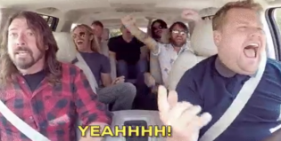 Foo Fighters confirmó que se subió al famoso auto y grabó un Carpool Karaoke con James Corden