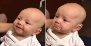 El tierno momento en el que un bebé sordo escucha por primera vez la voz de su mamá