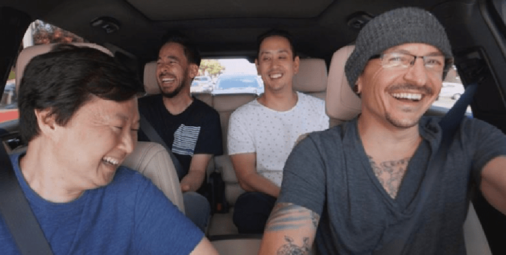 Emotivo: mirá el Carpool Karaoke de Linkin Park junto a Chester Bennington