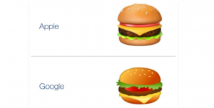 Polémica entre Google y Apple por el emoji de la hamburguesa: ¿Quién tiene razón?