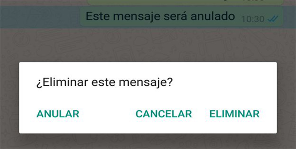 ¿7 minutos? Con este truco vas a poder eliminar los mensajes de Whatsapp cuando quieras