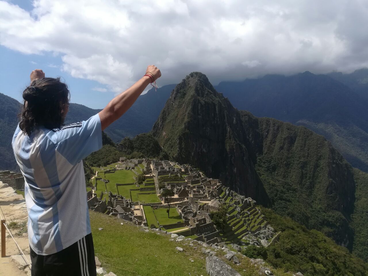 ¡Nuestro amigo Clemente llegó al Machu Picchu!