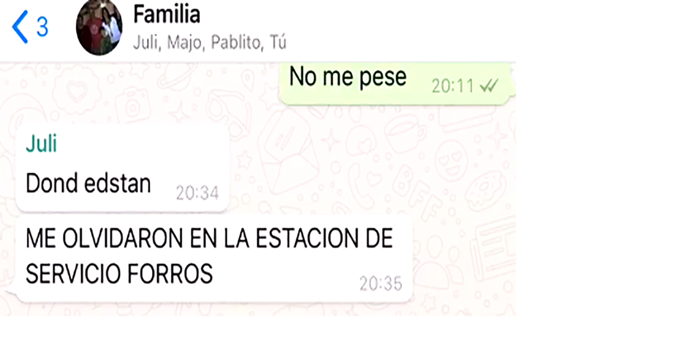 Volviendo de Santa Teresita, se olvidaron de su hija en una estación una servicio y la historia se volvió viral