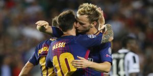 Messi sacó a pasear a Rakitic y lo hizo quedar en ridículo