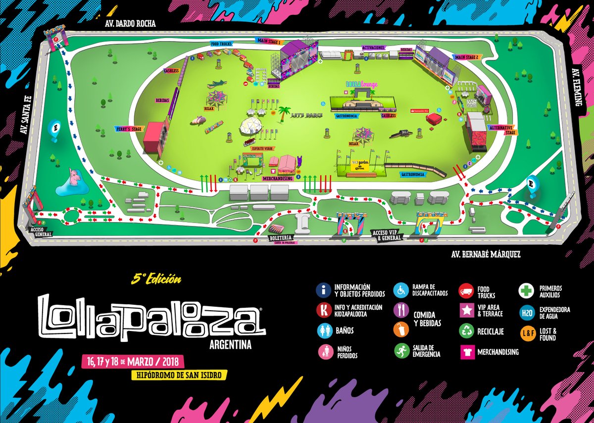 Lollapalooza Chicago Map