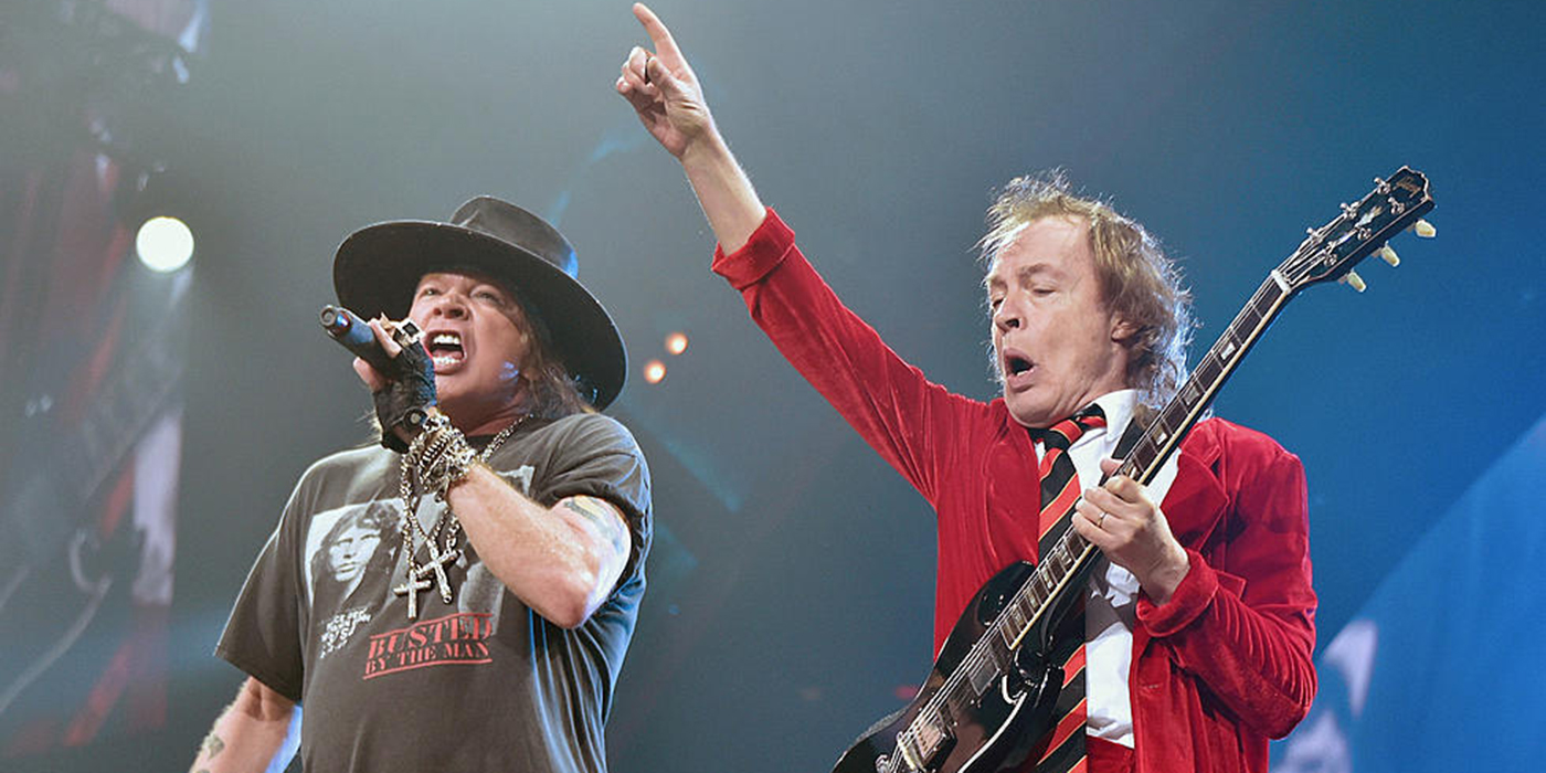 Angus Young trabaja en un nuevo álbum de AC/DC con Axl Rose