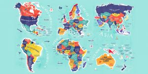 Crean un mapa con los nombres de los países y su traducción literal