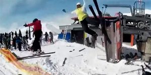 El accidente de un teleférico se hizo viral en las redes