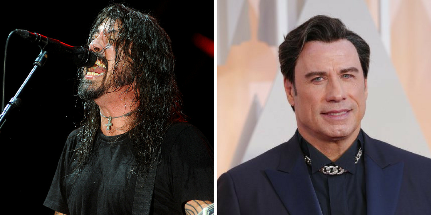 John Travolta apareció de sorpresa en un show de Foo Fighters