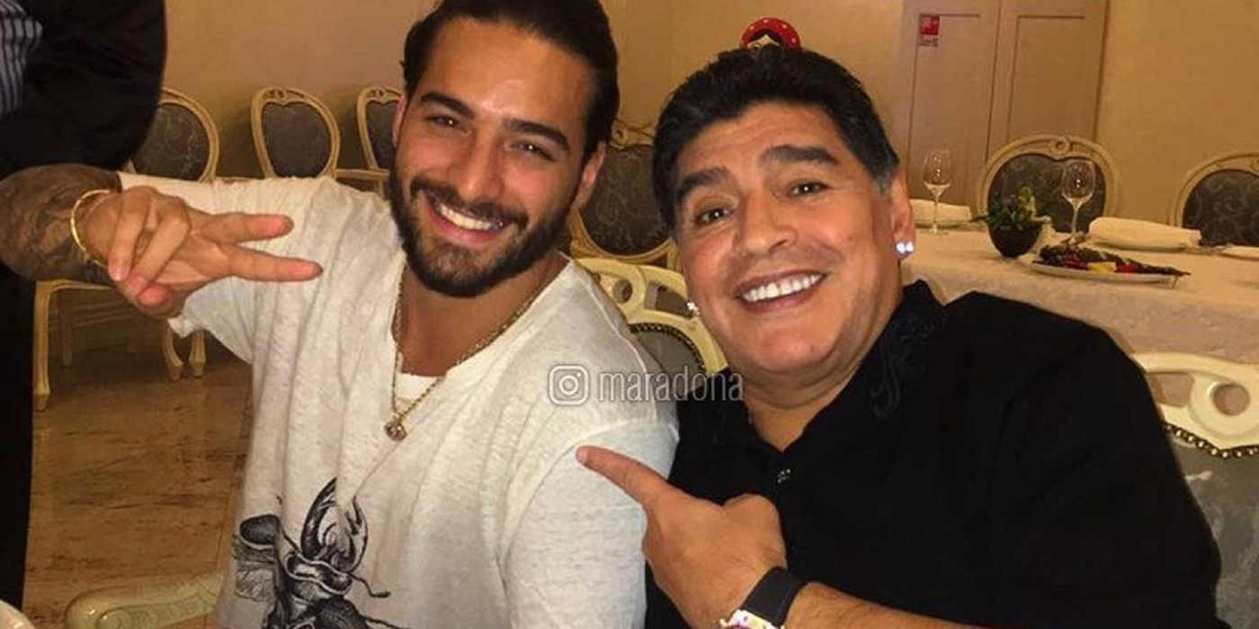 Hay “amor” entre Maluma y Maradona
