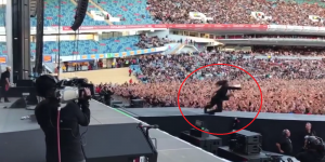 La espeluznante (no) caída de Dave Grohl que asustó a todos los fanáticos en el estadio