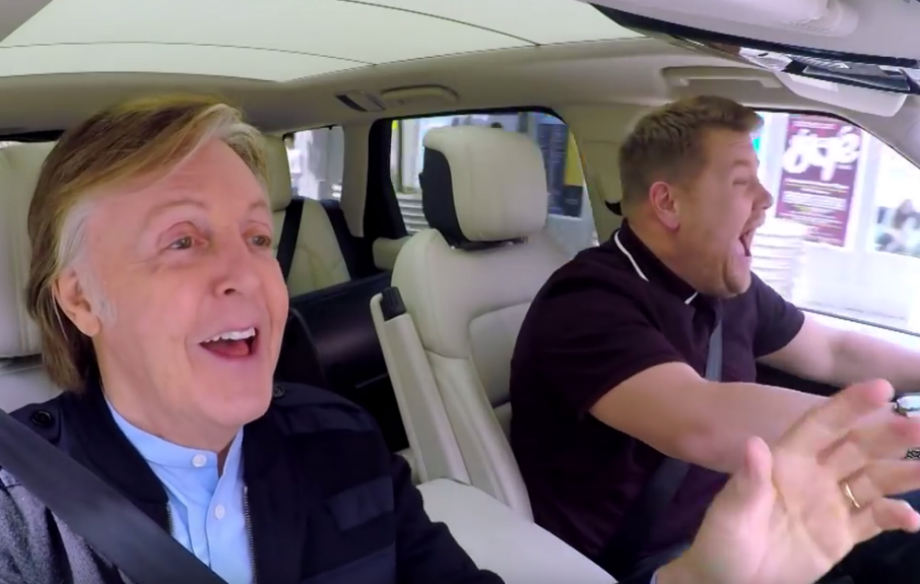 Paul McCartney se sumó al Carpool Karaoke