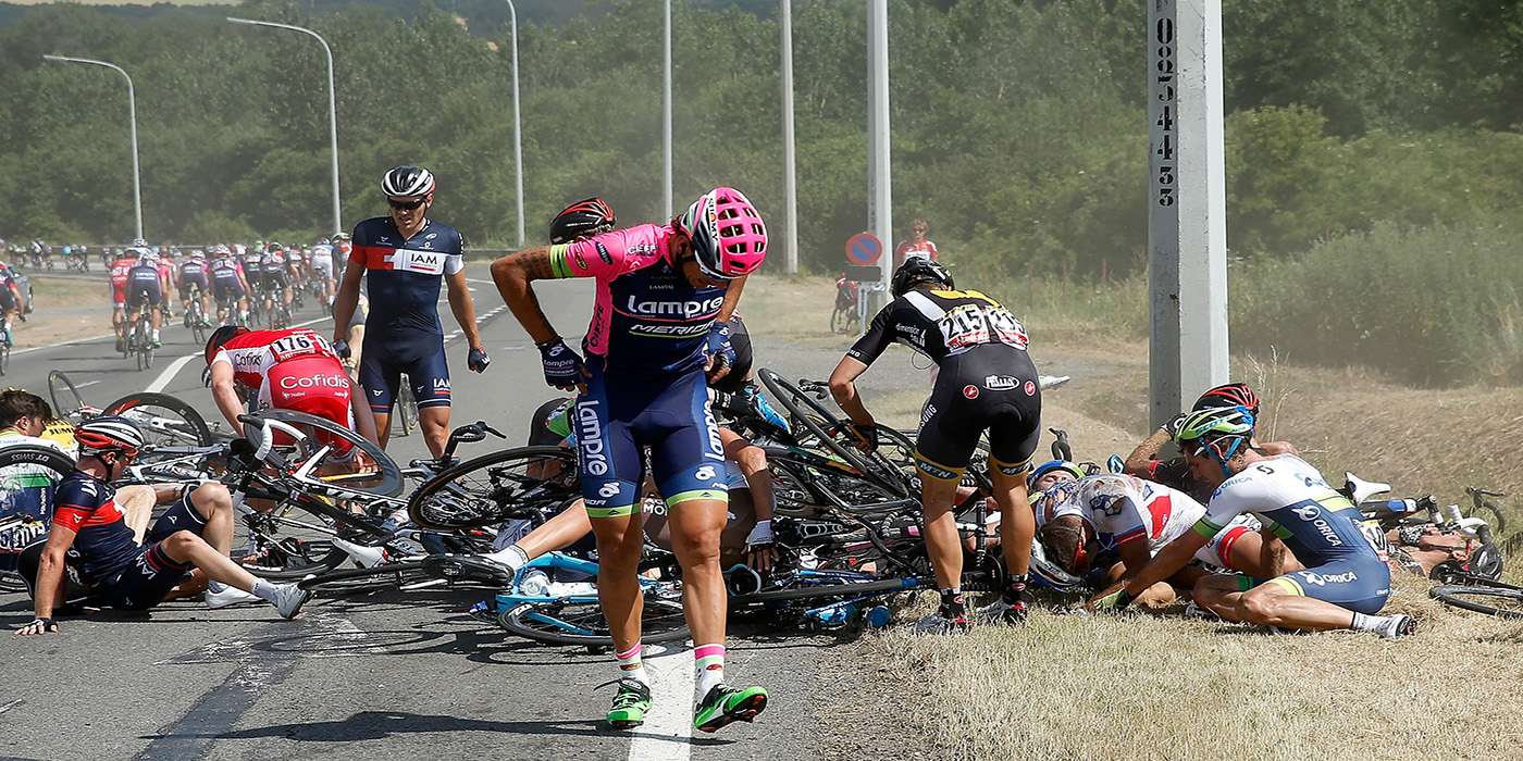 Impactante: Así terminó el cuerpo de un ciclista, luego de sufrir un