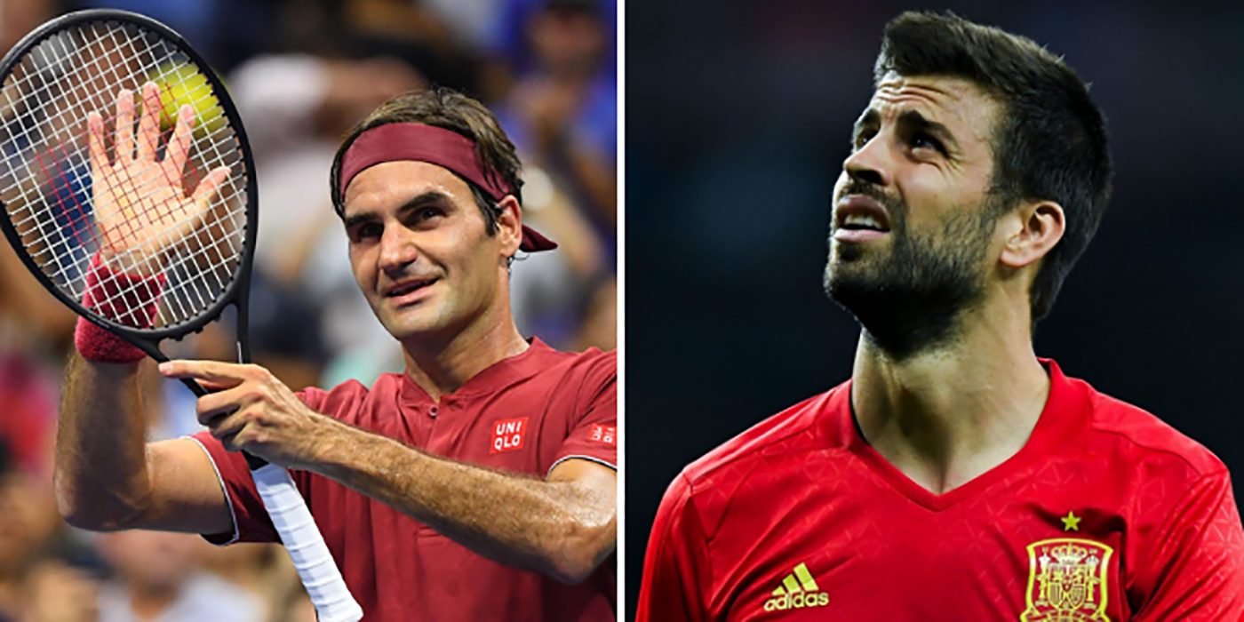 Roger Federer ANIQUILÓ a Gerard Piqué