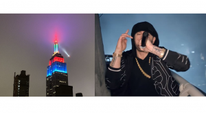 En las alturas: Eminem tocó en la cima del Empire State