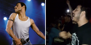 Se cortó la luz mientras se proyectaba ‘Bohemian Rhapsody ‘y se puso a cantar ¡en el medio del cine!