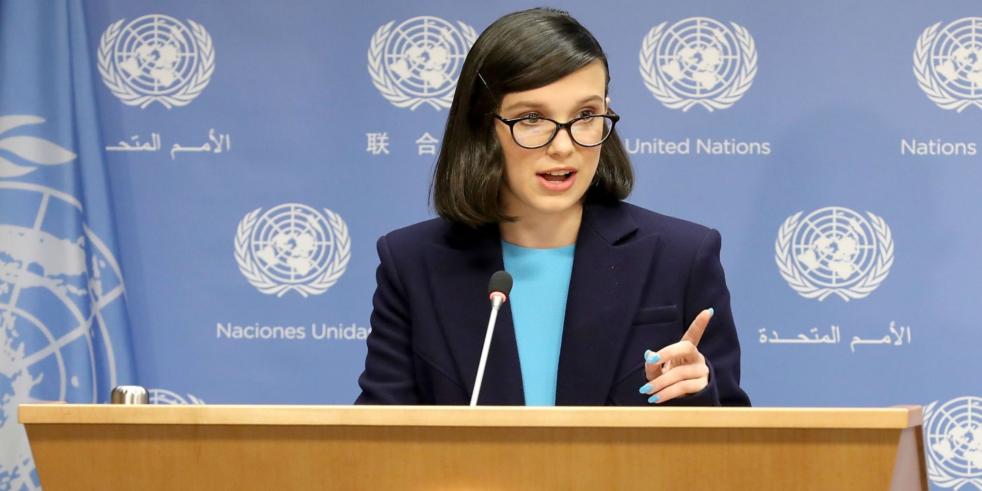 Millie Bobby Brown se convirtió en la Embajadora de Buena Voluntad de la ONU más joven de la historia