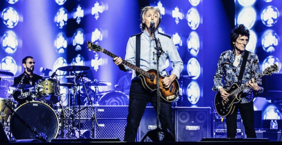 Paul McCartney, Ringo Starr y Ron Wood tocaron juntos en vivo