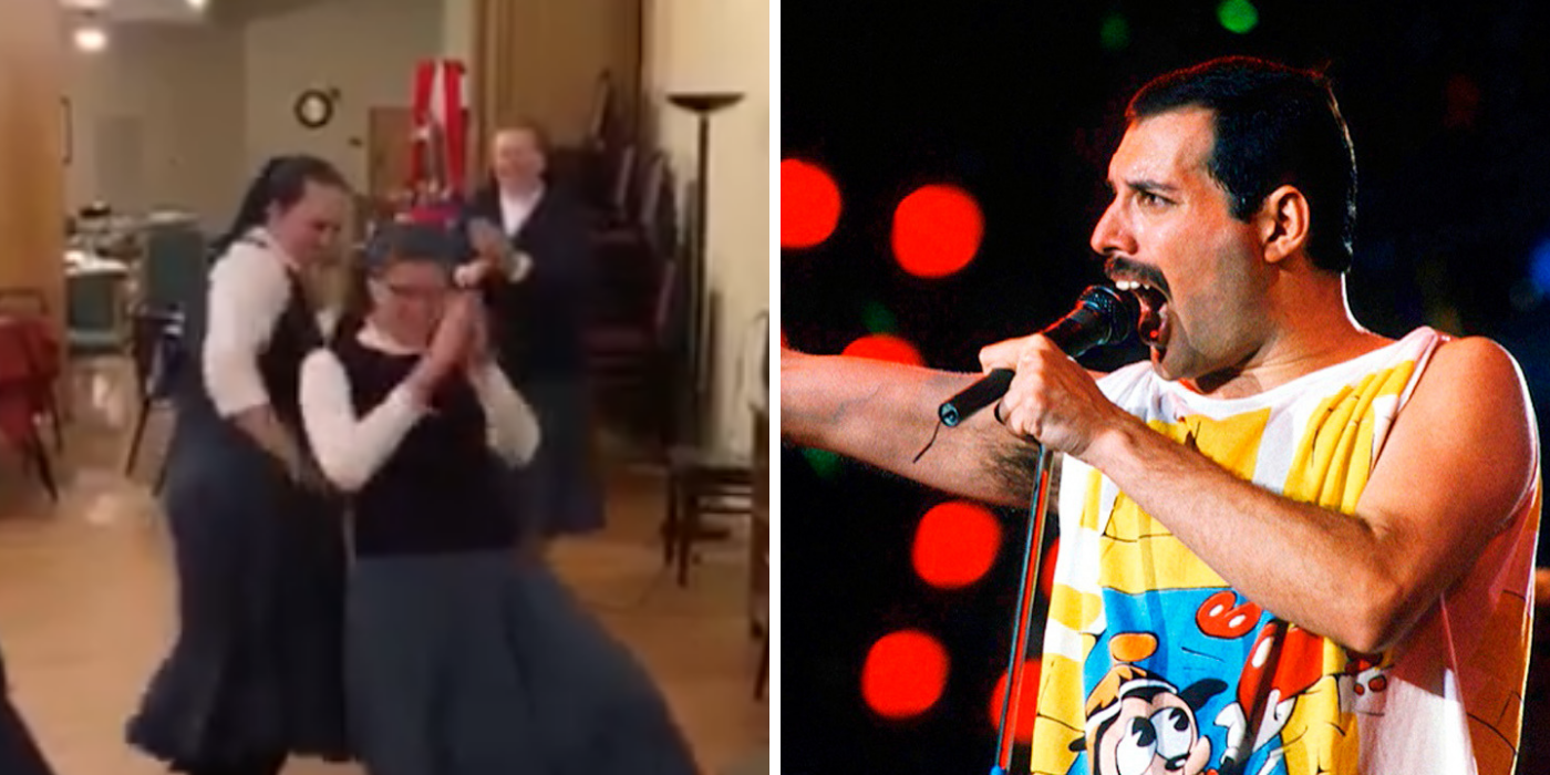 ¡El video viral en el que un grupo de monjas enloquece con la música de Queen!