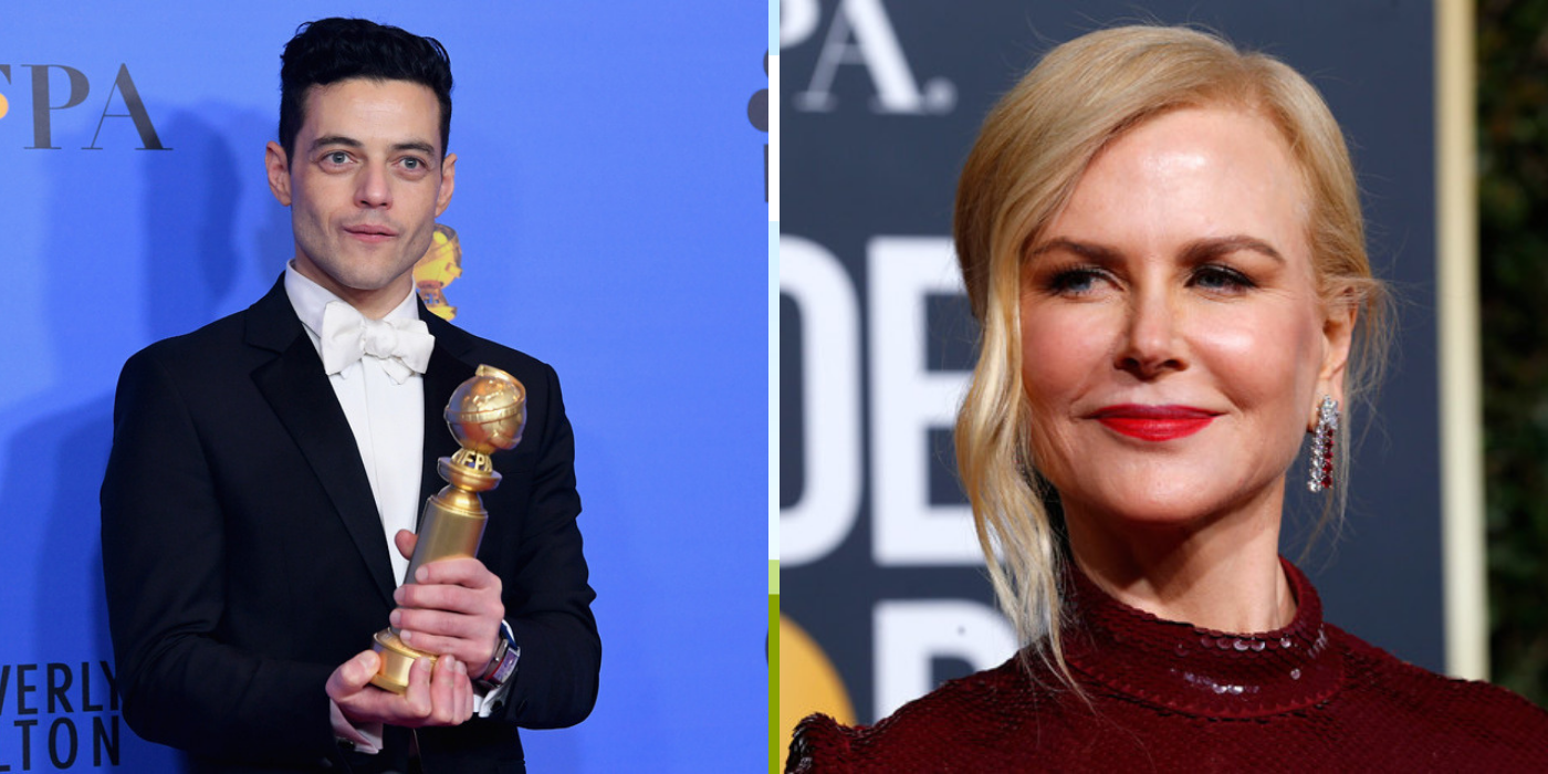 Rami Malek habló del incómodo momento que protagonizó con Nicole Kidman en los Globos de Oro