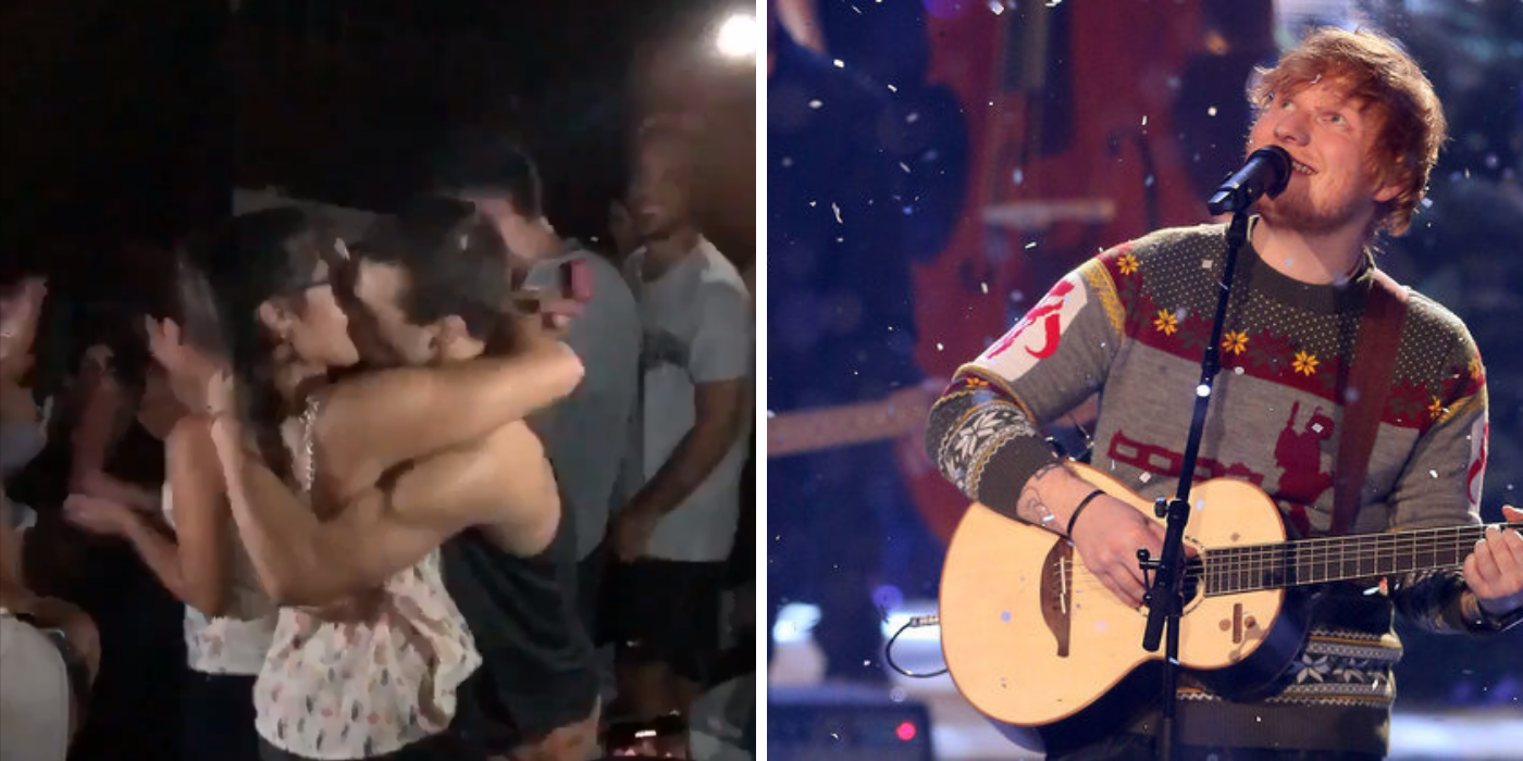 VIDEO: ¡Le pidió casamiento mientras sonaba ‘Perfect’ en el recital de Ed Sheeran!