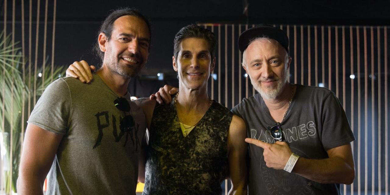 Lollapalooza 2019: Andy con Perry Farrell y Diego Finkelstein
