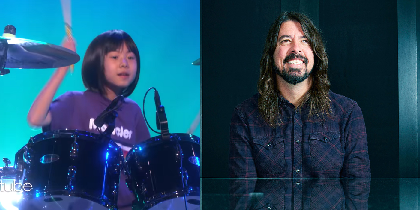 ¡Dave Grohl sorprendió a la niña japonesa que la rompe como baterista!