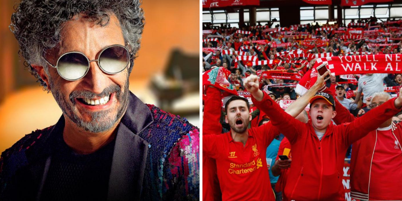 Los hinchas del Liverpool cantaron “Y dale alegría a mi corazón” y  Fito Páez les mandó un mensaje