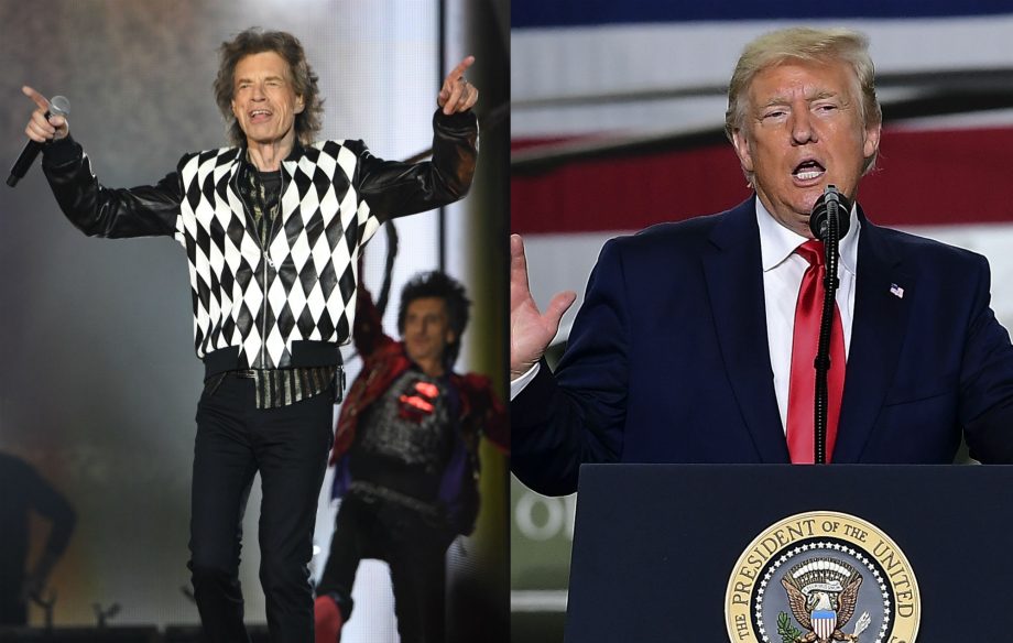 ¡Mick Jagger le tiró un palo a Donald Trump durante un show de los Stones en Estados Unidos!