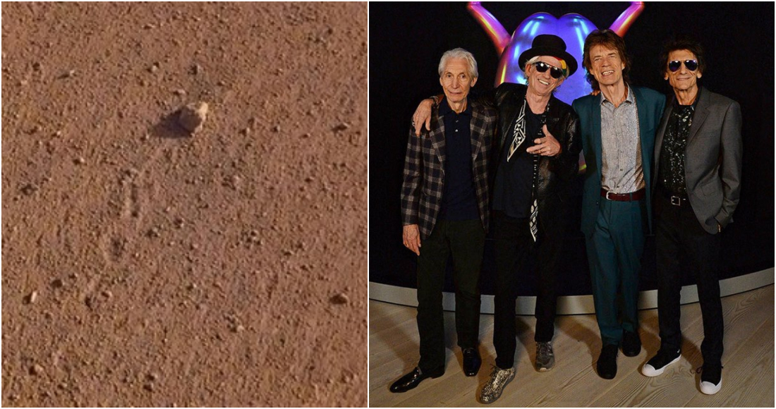La NASA detectó una piedra inusual en Marte y ¡la nombraron en honor a los Rolling Stones!