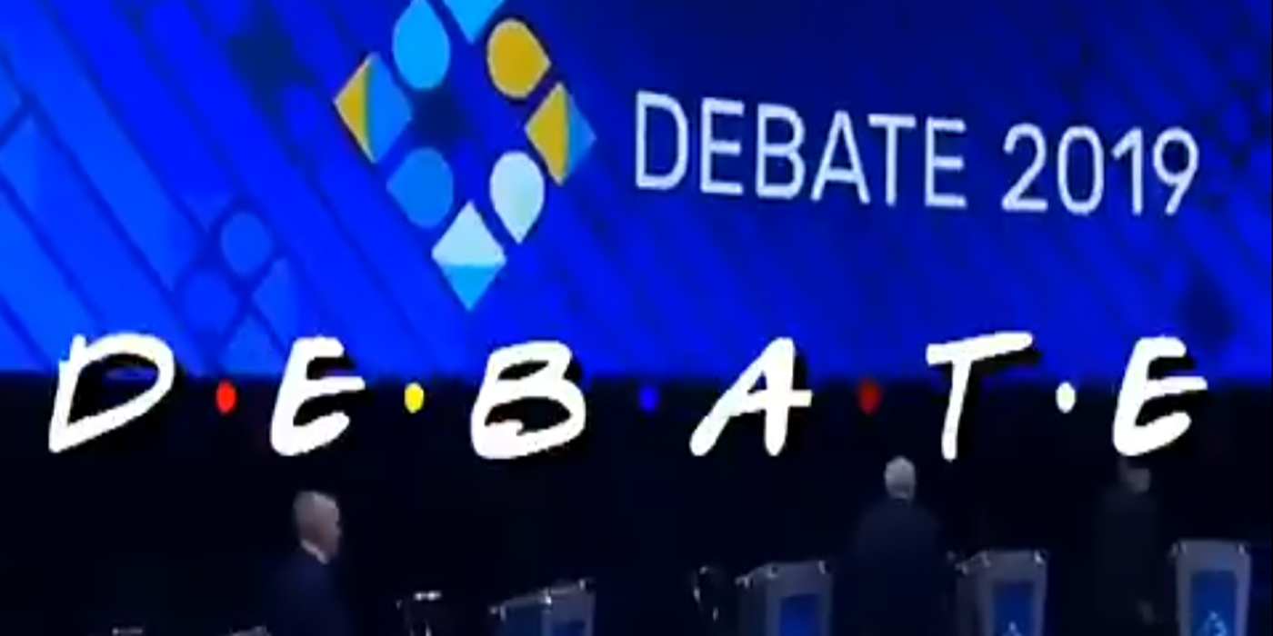 La genial introducción estilo ‘Friends’ del debate presidencial