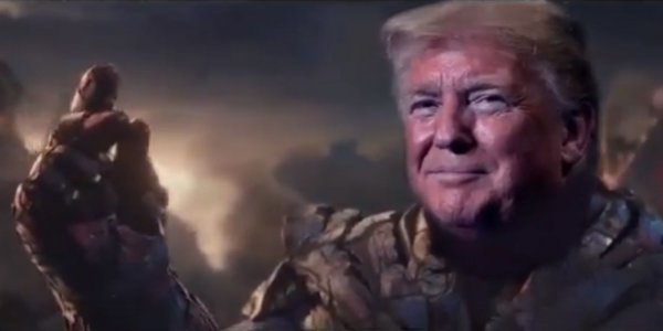 Trump en modo Thanos: El insólito video que compartió el presidente de los Estados Unidos