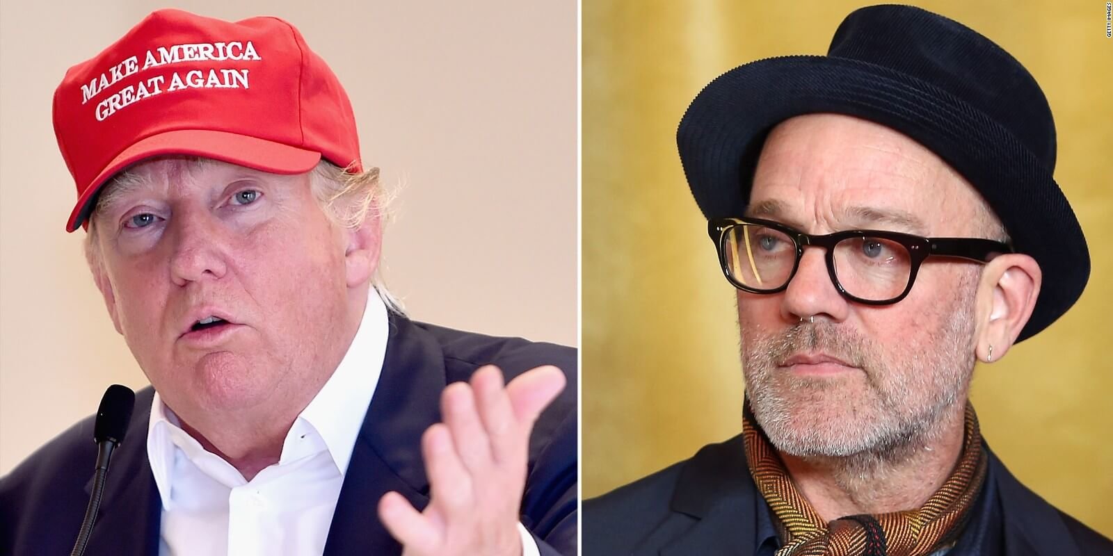 Michael Stipe calló a Donald Trump porque estaba hablando durante un show de Patti Smith